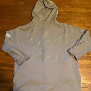 Oversized Adidas zip up hoodie